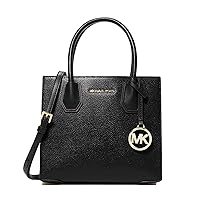 MICHAEL KORS Outlet Leather Mercer Medium Messenger Handbag 2-way Shoulder Bag 35S1GM9M2L Black [Parallel Import]
