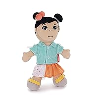 Miniland Washable Diversity Fastening Doll: Asian Girl. Develop Manual Skills and Personal Autonomy. Great for SEL. Children Will Learn How to Dress and Undress. from 2 to 6 Years.