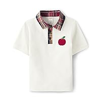 Gymboree,and Toddler Short Sleeve Polo Shirt,Apple,18-24 Months