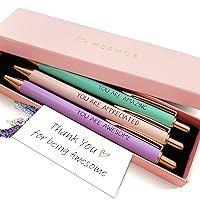 MESMOS 3pc Fancy Pen Set for Women, Thank You Gifts for Women, Nice Cute Pens, Boss Lady Gifts for Coworkers, Teacher Pens, Employee Appreciation Gifts, Office Gifts for Coworkers, Nice Cute Pens