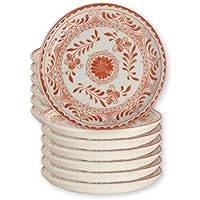 Steelite Bread and Butter Side Plates, Anfora Talavera Motiva, Fully Vitrified China Earthenware, Ornate Spanish Floral, Premium Foodservice, Commercial Restaurant Use, 7.5