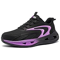 LARNMERN Wide Steel Toe Shoes for Women Work Safety Sneakers Lightweight Comfortable Breathable Tennis Shoe Indestructible Boots
