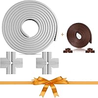 Furniture Edge and Corner Guards | 36 ft Bumper 12 Adhesive Childsafe Corners | Baby Child Proofing Set
