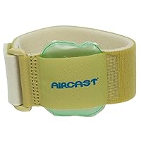 Aircast 12242 Pneumatic Armband, For Elbow, Wrist, Forearm Injuries, and Epicondylitis, Beige