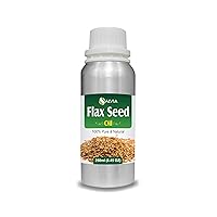 Flax Seed Oil 100% Natural Pure UNDILUTED Uncut Carrier Oil (8.45fl oz)