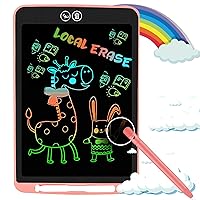 LCD Writing Tablet Doodle Board, 10inch Colorful Drawing Tablet Writing pad, Erasable Reusable Electronic Drawing Pads for Kids Toys, Educational for 3+ Years Old Kids Toddler.