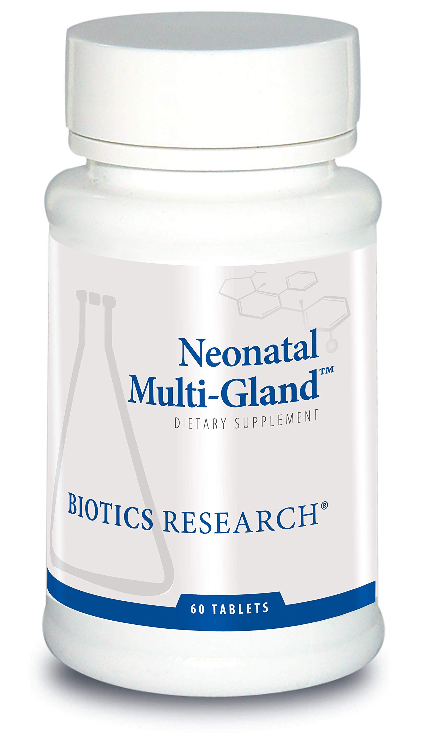 BIOTICS Research Neonatal Multi Gland Mixed Organd and Glandular Concentrates. Broad Spectrum Therapy. Spleen, Heart, Pancreas, Kidney, Brain Liver, Adrenal, Thymus, Pituitary or Hypothalamus 60Tabs