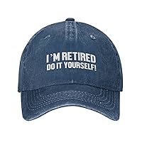 I'm Retired Do It Yourself Baseball Cap Denim Hats Adjustable Snapback Trucker Cap for Men Women
