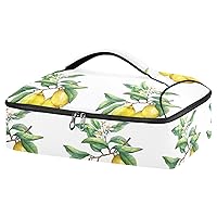 ALAZA Fresh Citrus Fruit Lemon Fruit Insulated Casserole Carrier Lasagna Lugger Tote Casserole Cookware for Grocery, Camping, Car