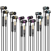 A101 Wired Earbuds Headphones for School Noise Isolating in-Ear Earphones  with Microphone Remote with 3.5mm Plug in Audio Jack (Gun Metal)