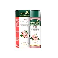 Biotique Pure Rose Water, Rejuvenating Mist For Face and Body Steam Distilled, for all Skin Types Rose Toner, 120ml