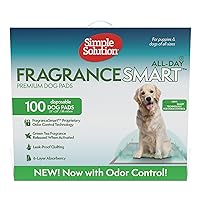 Simple Solution FragranceSmart™ Odor Control All Day Pads | Green Tea Fragrance Odor Neutralizer with Wetness Indicator | 100 ct