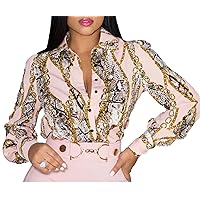 Blouses for Women Button Down Casual Long Sleeve T-Shirts Business Tops
