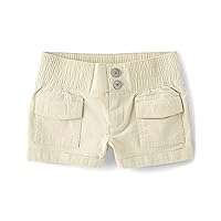 The Children's Place Girls' Cargo Utility Shortie Shorts