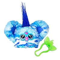 Furby Furblets Ooh-Koo Mini Friend, 45+ Sounds, Rock Music & Furbish Phrases, Electronic Plush Toys for Girls & Boys 6 Years & Up, Blue & White