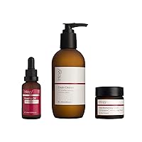 Clean Beauty Regime - Cream Cleanser, Rosehip Oil Anitoxidant+, Vital Moisturizing Cream