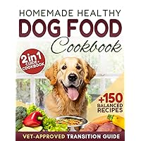 Homemade Healthy Dog Food: The Ultimate Guide and Dog Cookbook to Easily Prepare Delicious Meals & Treats and Safely Improve Your Pet's Longevity and Happiness | +150 VET-Approved Dog Recipes Homemade Healthy Dog Food: The Ultimate Guide and Dog Cookbook to Easily Prepare Delicious Meals & Treats and Safely Improve Your Pet's Longevity and Happiness | +150 VET-Approved Dog Recipes Paperback Kindle