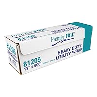7120 Heavy-Duty Aluminum Foil Roll, 12-Inch x 500 ft