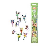 Wild Republic Fairy Figurines Tube, Fairy Toys, Ten Fairy Figures with Five Different Poses All with Different Hair and Outfit Colors , 10 Piece Set