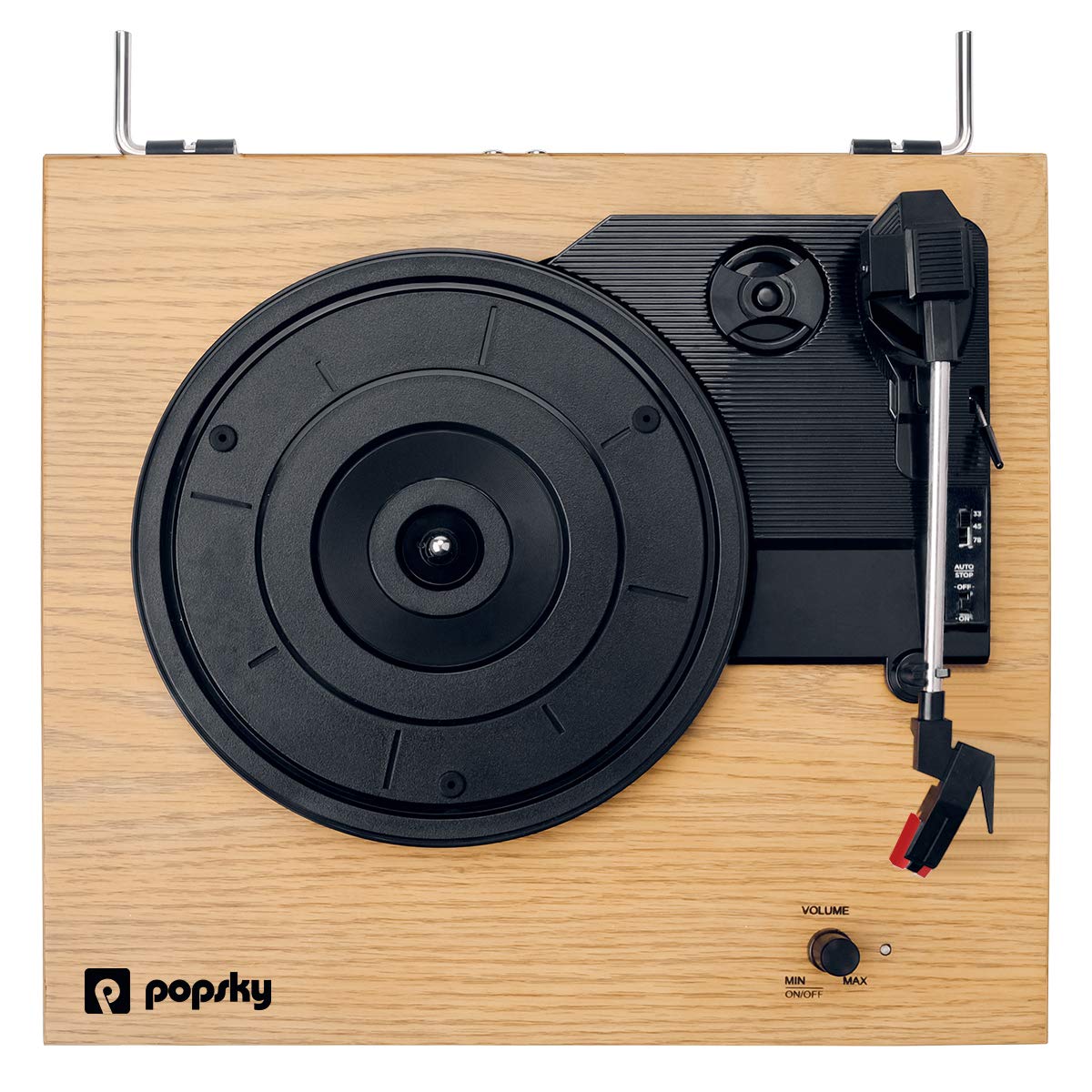 Mua Record Player, Popsky Vintage Turntable 3-Speed Bluetooth Record Player  with Speaker, Portable LP Vinyl Player, RCA Jack, Natural Wood trên Amazon  Mỹ chính hãng 2023 | Fado