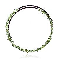 $200Tag Peridot Certified Navajo Native Adjustable Choker Wrap Necklace 25577 Made by Loma Siiva