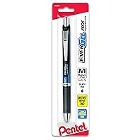 Pentel EnerGel Deluxe RTX Retractable Liquid Gel Pen, 0.7mm, Needle Tip, Black Ink, 1 Pack (BLN77BPA)