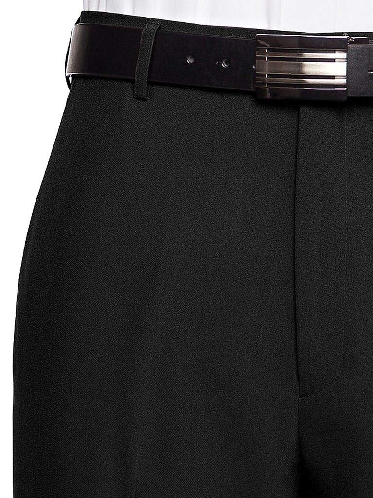 Louis Raphael Mens Black Textured Expandable Dress Pants 42W 32L