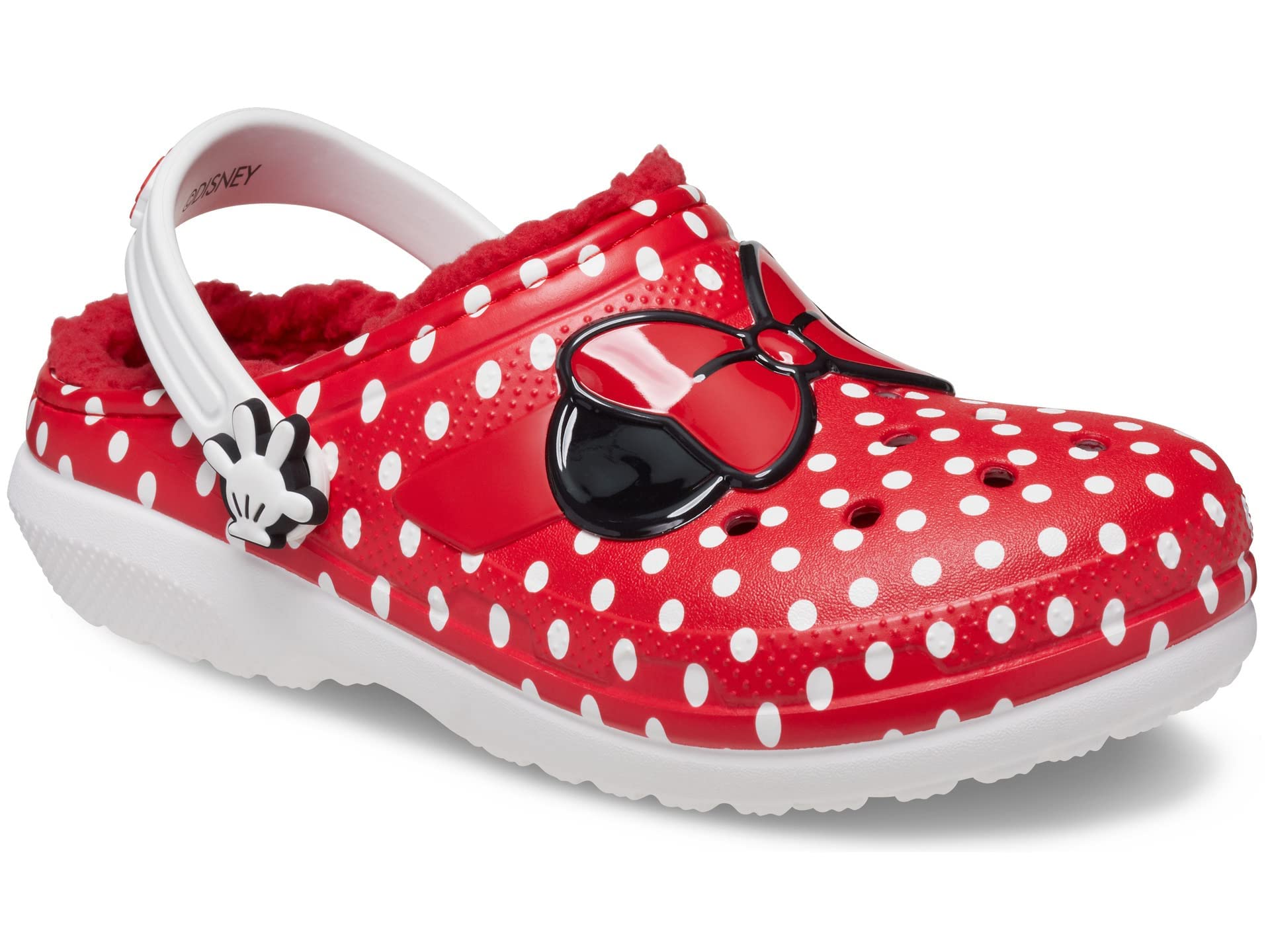 Crocs Kids' Classic Lined Disney Clog | Mickey and Minnie Mouse Shoes, 4 US Unisex Toddler