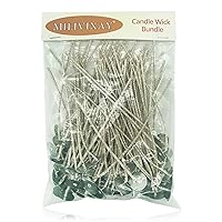 100pcs/lot Candle Wicks for Candle Making - Coated with Natural Soy Wax, Low Smoke - Cotton Threads Woven with Paper - Candle DIY(8 inch)
