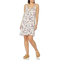 Roxy womens Time After Time Strappy Dress, Tapioca Delighted Floral, Small US