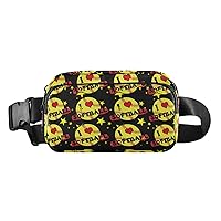 Cross Body Fanny Pack Girls-love-softball Fashion Waist Packs Unisex Belt Bag