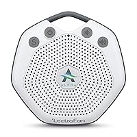 Adaptive Sound Technologies LectroFan Alpha Portable Sleep Sound Machine with 7 Soothing Non-Looping Guaranteed Sounds with Fan, Heartbeat & White Noise for Babies Toddlers & Adults