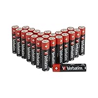 Verbatim Alkaline Battery AAA 20 Pack (HANGCARD) 49876, Single-use, W125883313 ((HANGCARD) 49876, Single-use Battery, AAA, 1.5 V, 20 pc(s), 44.5 mm, 1.05 cm)