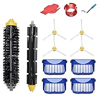 Theresa Hay Replacement Accessories Kit for iRo bot Room ba 600 Series 694  692 690 680 670 671 675 660 665 655 651 650 614 Bristle and Flexible Beater  Brush Fil…