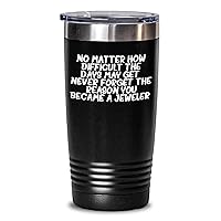 Jeweler Tumbler Gifts - Never Forget Why You Became A Jeweler Inspirational Encouragement Gifts for Jeweler from Daughter Son Kids on Father's Day