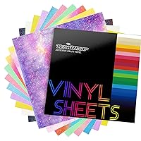 TECKWRAP Glitter Adhesive Vinyl Permanent Adhesive Brushed Vinyl Sheets, 12