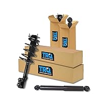 TRQ 4 Piece Front & Rear Loaded Strut & Spring Assembly Shock Absorber Kit Set for 2010-2015 Lexus RX350