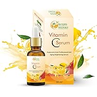Vitamin C Serum For Face with Hyaluronic For Anti Aging Hydrating & Serum for Dark Spots, Fine Lines, Includes Vitamin E, Organic Aloe Vera and Jojoba Oil 1 fl oz
