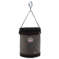 Ergodyne Arsenal 5945T X-Large Canvas Tool Bucket with Cover, Gray