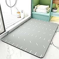 Bath-Mat-Rug, Super Water Absorbent Quick Dry Bath Mats for Bathroom Non Slip Bathroom Mats with Rubber Backing, Ultra Thin Bathroom Rugs Fit Under Door, 21