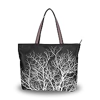 Women Tote Shoulder Bag Tree Branch Handbag