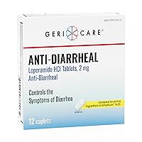 GeriCare Anti-Diarrheal Loperamide HCI 2mg Caplets (12 Count (Pack of 1))