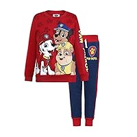 Paw Patrol Nickelodeon Boys’ Sweatshirt and Jogger Set for Toddler and Little Kids – Blue/Navy/Red