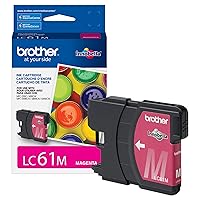 Brother LC61M Ink Cartridge, 325 Page-Yield, Magenta