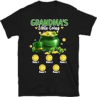 Personalized Grandma St. Patrick’S Day Shirt, Grandma Lucky Shirt, Mom Mimi Gift, St Patricks Day Shirt Funny, Custom Grandma Shirts for Women