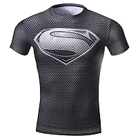 Men Compression Tights Sports T-Shirt,Digital Printing Fitness Shirt