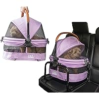 View 360 Ultra Lite Pet Safety Carrier & Car Seat for Small Dogs & Cats Push Button Entry, 15