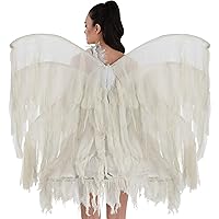 White Linen Ghostly Distressed Wings - 34