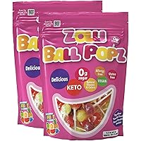 Zolli Ball Popz Lollipops - Clean Teeth, Natural Fruit Flavor - 10.4 Ounce for a Delicious and Dental-Friendly Snacking Experience