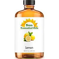Sun Essential Oils 8oz - Lemon Essential Oil - 8 Fluid Ounces